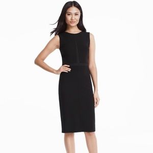 NWT WHBM Black sheath dress
